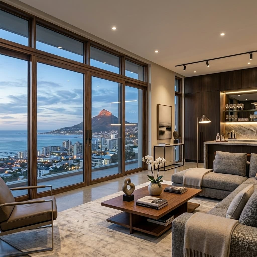 Luxury Interior View - Urat Kayu Gelap